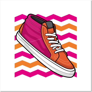 Corduroy Fuchsia Sneaker Posters and Art